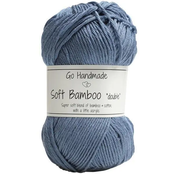 Go Handmade Soft Bamboo Double 17763 Jean bleu