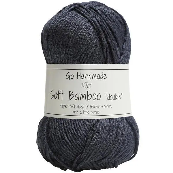 Go Handmade Soft Bamboo Double 17771 Gris foncé