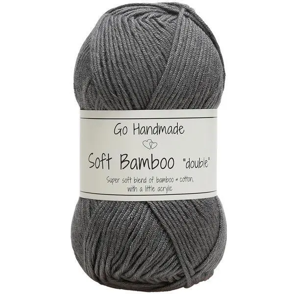Go Handmade Soft Bamboo Double 17775 Gris souris