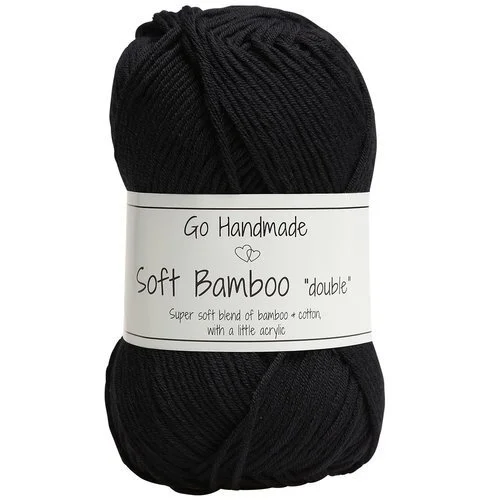 Go Handmade Soft Bamboo Double 17776 Noir