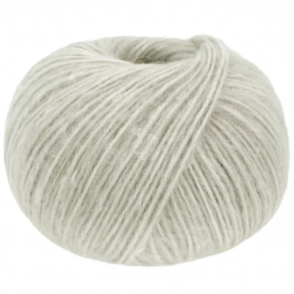 Lana Grossa Natural Alpaca Pelo 36 Blanc cassé/gris clair