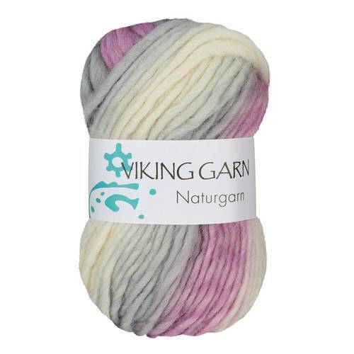 Viking Naturgarn 677 Multi rose/gris