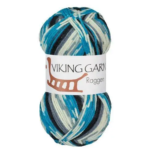 Viking Raggen 723 Multi turquoise/blanc