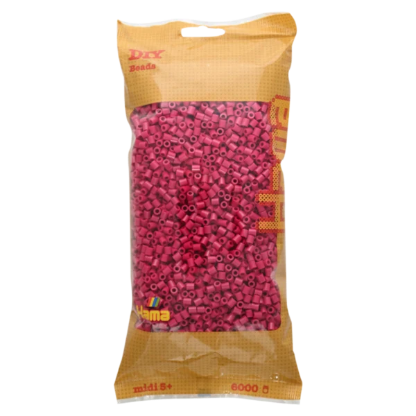 Perles Hama Midi, couleur unie, 6000 pièces 205-29 Bordeaux