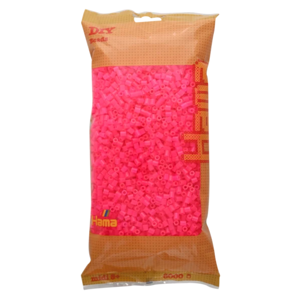 Perles Hama Midi, couleur unie, 6000 pièces 205-32 Fuschia