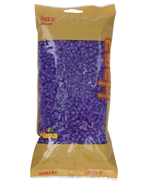 Perles Hama Midi, couleur unie, 6000 pièces 205-07 Violet