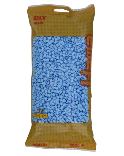 Perles Hama Midi, couleur unie, 6000 pièces 205-97 Bleu glacier past