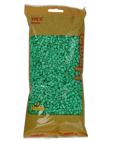 Perles Hama Midi, couleur unie, 6000 pièces 205-11 Vert clair