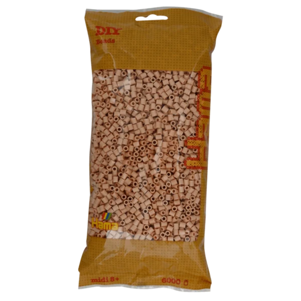 Perles Hama Midi, couleur unie, 6000 pièces 205-27 Beige