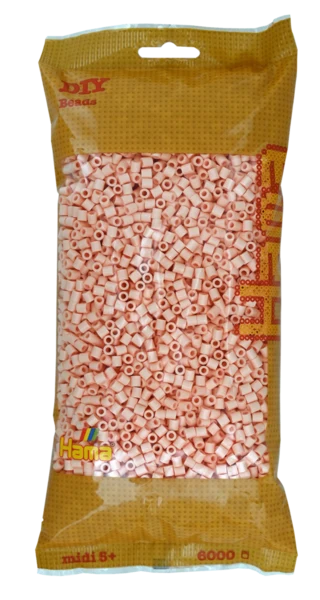 Perles Hama Midi, couleur unie, 6000 pièces 205-78 Pêche clair