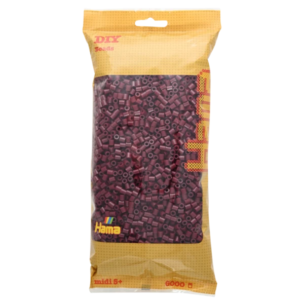 Perles Hama Midi, couleur unie, 6000 pièces 205-30 Marron