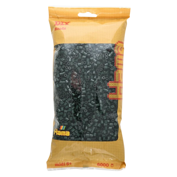 Perles Hama Midi, couleur unie, 6000 pièces 205-28 Vert foncé