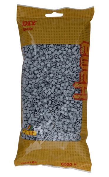 Perles Hama Midi, couleur unie, 6000 pièces 205-70 Gris clair
