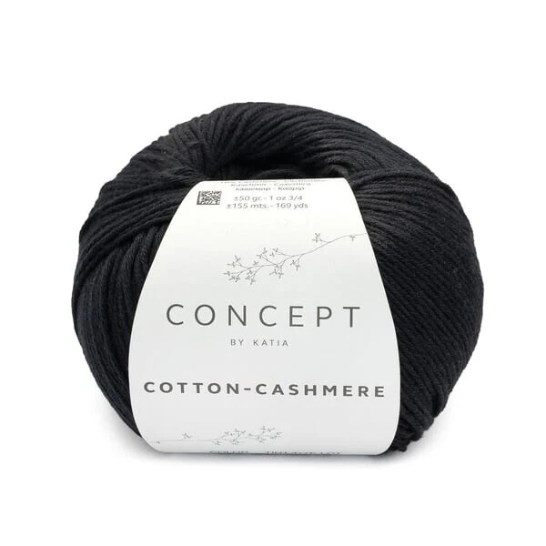 Katia Cotton-Cashmere 89 Zwart