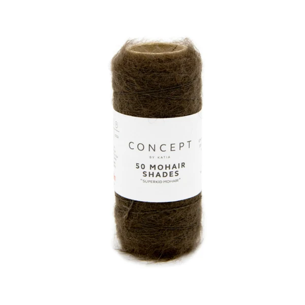Katia 50 Mohair Shades 19 Kaki (plus gris que sur la photo)