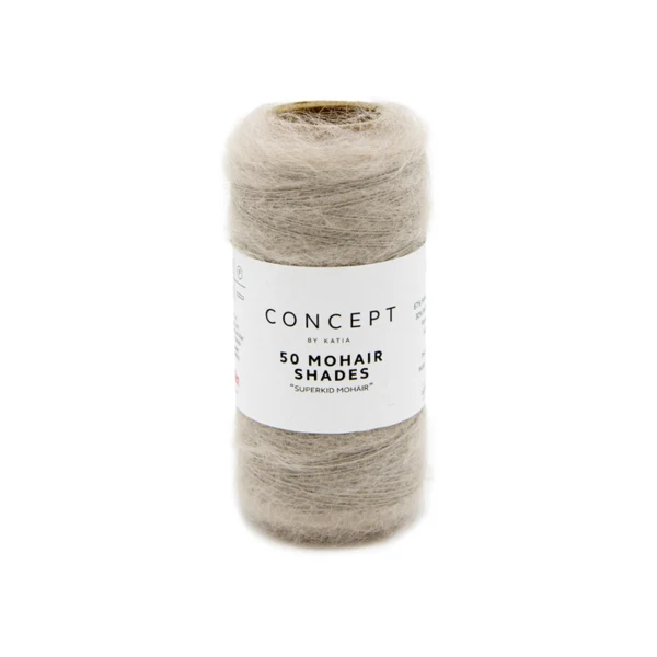 Katia 50 Mohair Shades 2 Gris perle clair