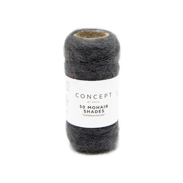 Katia 50 Mohair Shades 5 Gris anthracite