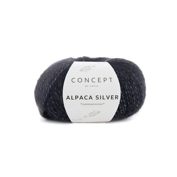 Katia Alpaca Silver 263 Argent-noir