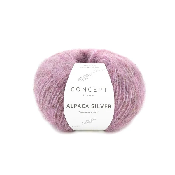 Katia Alpaca Silver 267 Rose foncé-argent