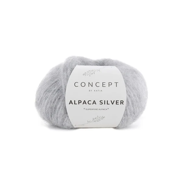 Katia Alpaca Silver 255 Gris clair-argent