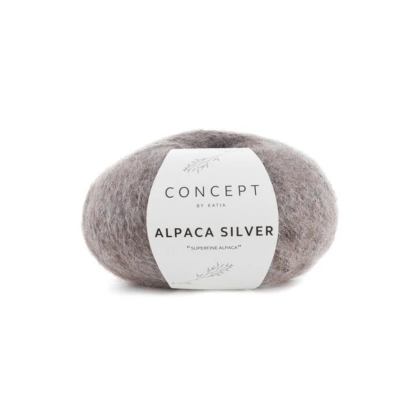 Katia Alpaca Silver 257 Marron-argent