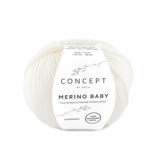 Katia Concept Merino Baby 001 Wit
