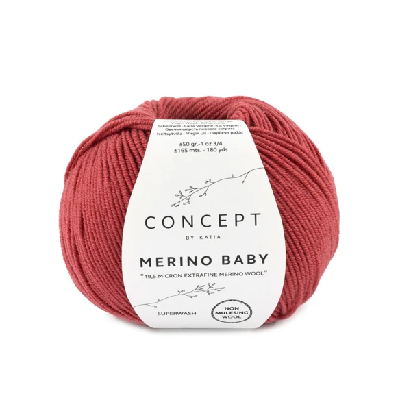 Katia Concept Merino Baby 094 Frambozenrood