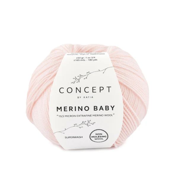 Katia Concept Merino Baby 007 Zeer lichtroze