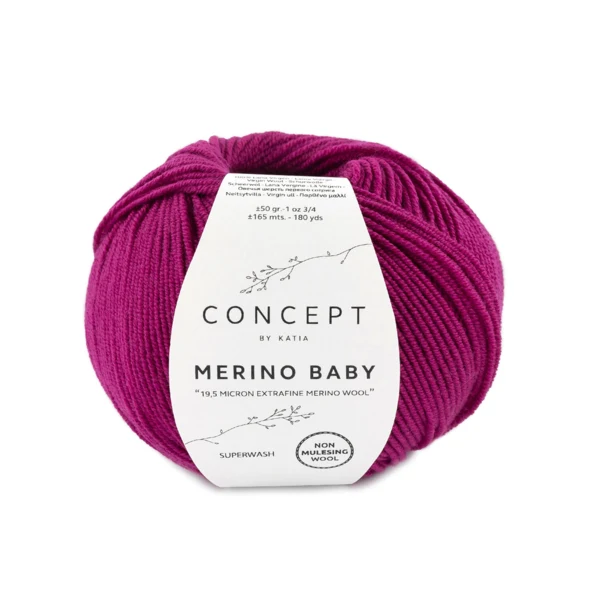 Katia Concept Merino Baby 061 Donker fuchsia