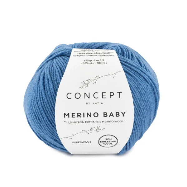 Katia Concept Merino Baby 044 Middelblauw