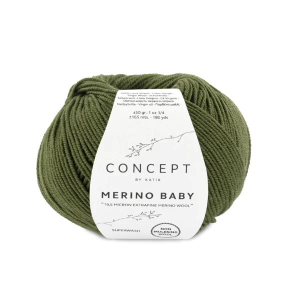 Katia Concept Merino Baby 026 Donkergroen
