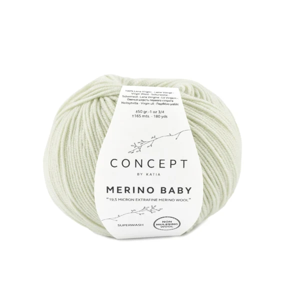 Katia Concept Merino Baby 155 Witachtig groen