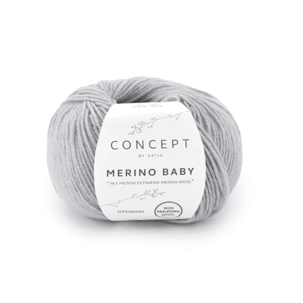 Katia Concept Merino Baby 160 Lichtgrijs