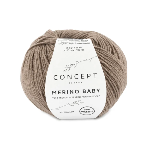 Katia Concept Merino Baby 042 Donkerbeige