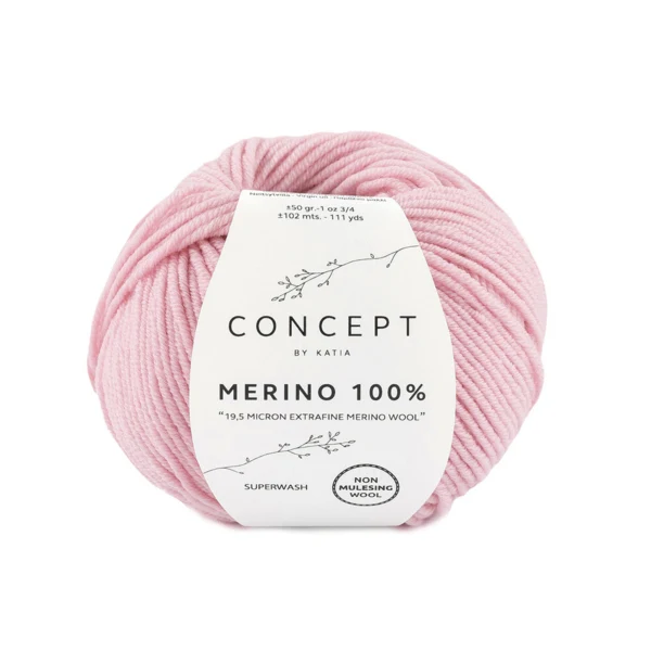 Katia Merino 100% 007 Zeer lichtroze