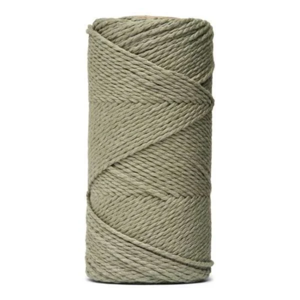 LindeHobby Macrame Lux, Corde de Macramé, 2 mm 06 Khaki