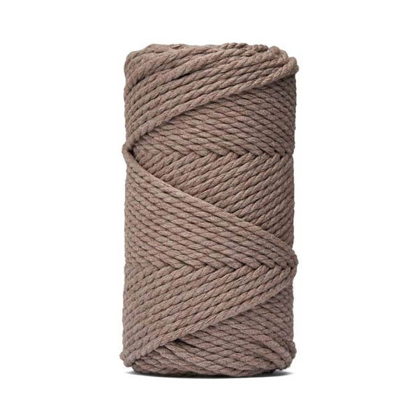 LindeHobby Macrame Lux, Corde de Macramé, 4 mm Beige foncé
