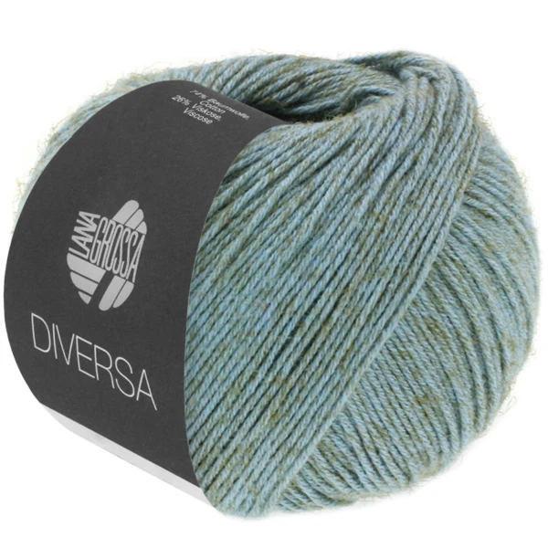Lana Grossa Diversa 08 Bleu gris