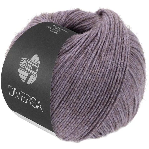Lana Grossa Diversa 24 Lila-gris
