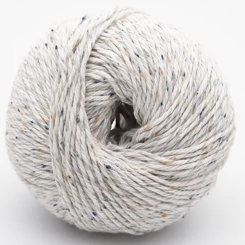 Erika Knight Gossypium Cotton Tweed 01 Blanc neige
