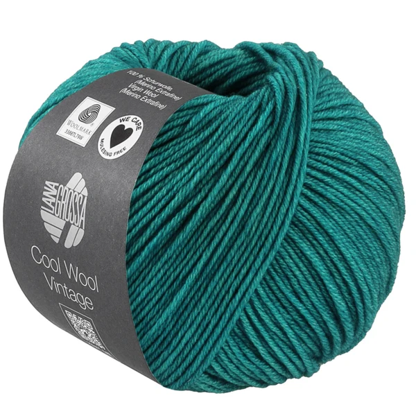 Lana Grossa Cool Wool Vintage 94 Vert pétrole