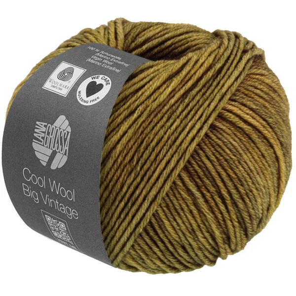 Lana Grossa Cool Wool Big Vintage 81 Donker olijf