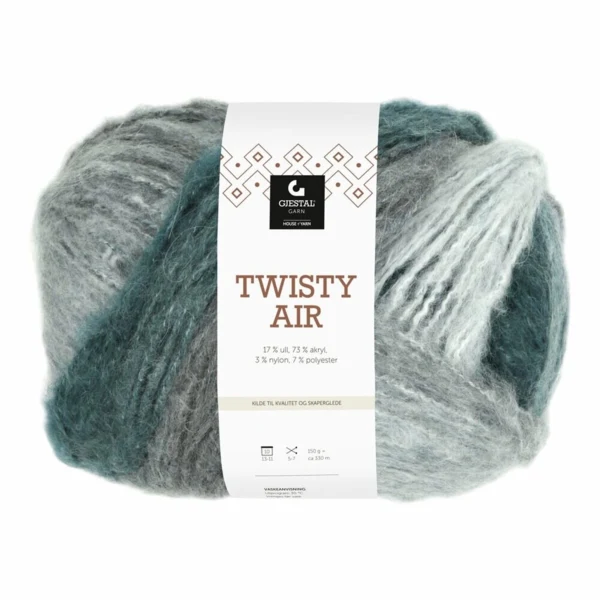 Gjestal Twisty Air 9110 Blanc/gris imprimé
