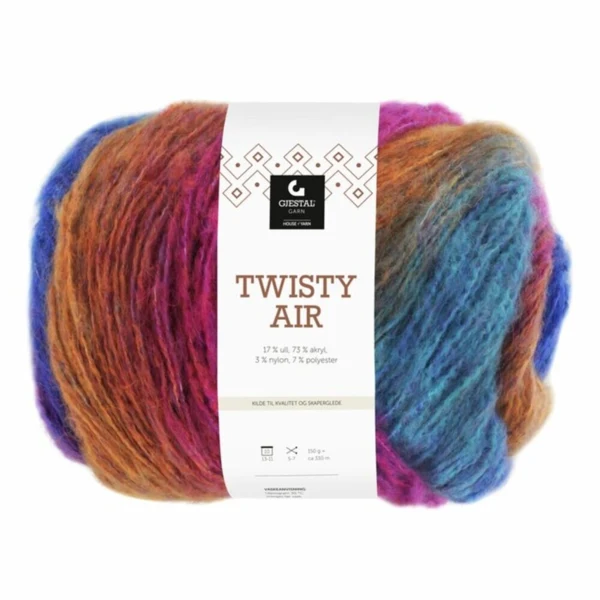 Gjestal Twisty Air 9101 Impression Rose/Bleu/Orange
