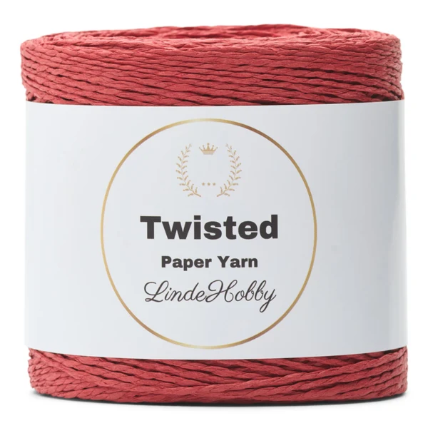 LindeHobby Twisted Paper Yarn 21 Rouge