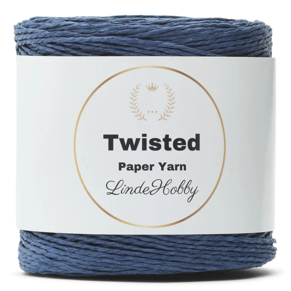 LindeHobby Twisted Paper Yarn 19 Bleu marine