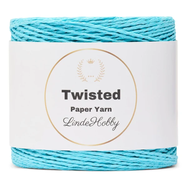 LindeHobby Twisted Paper Yarn 24 Turquoise
