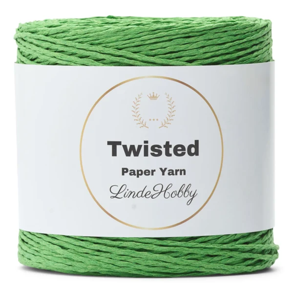 LindeHobby Twisted Paper Yarn 20 Vert olive