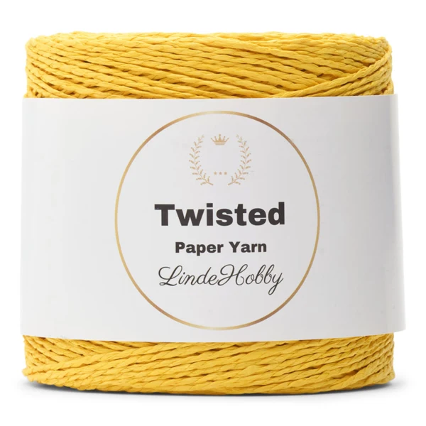 LindeHobby Twisted Paper Yarn 23 Jaune