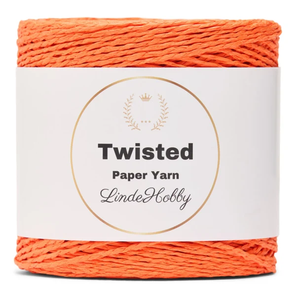 LindeHobby Twisted Paper Yarn 17 Orange